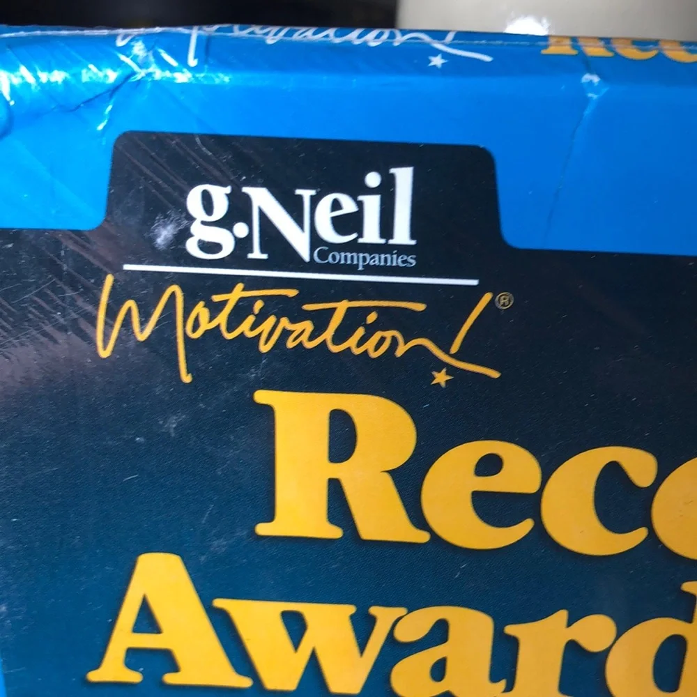 Recognition Award System - Gold and Blue